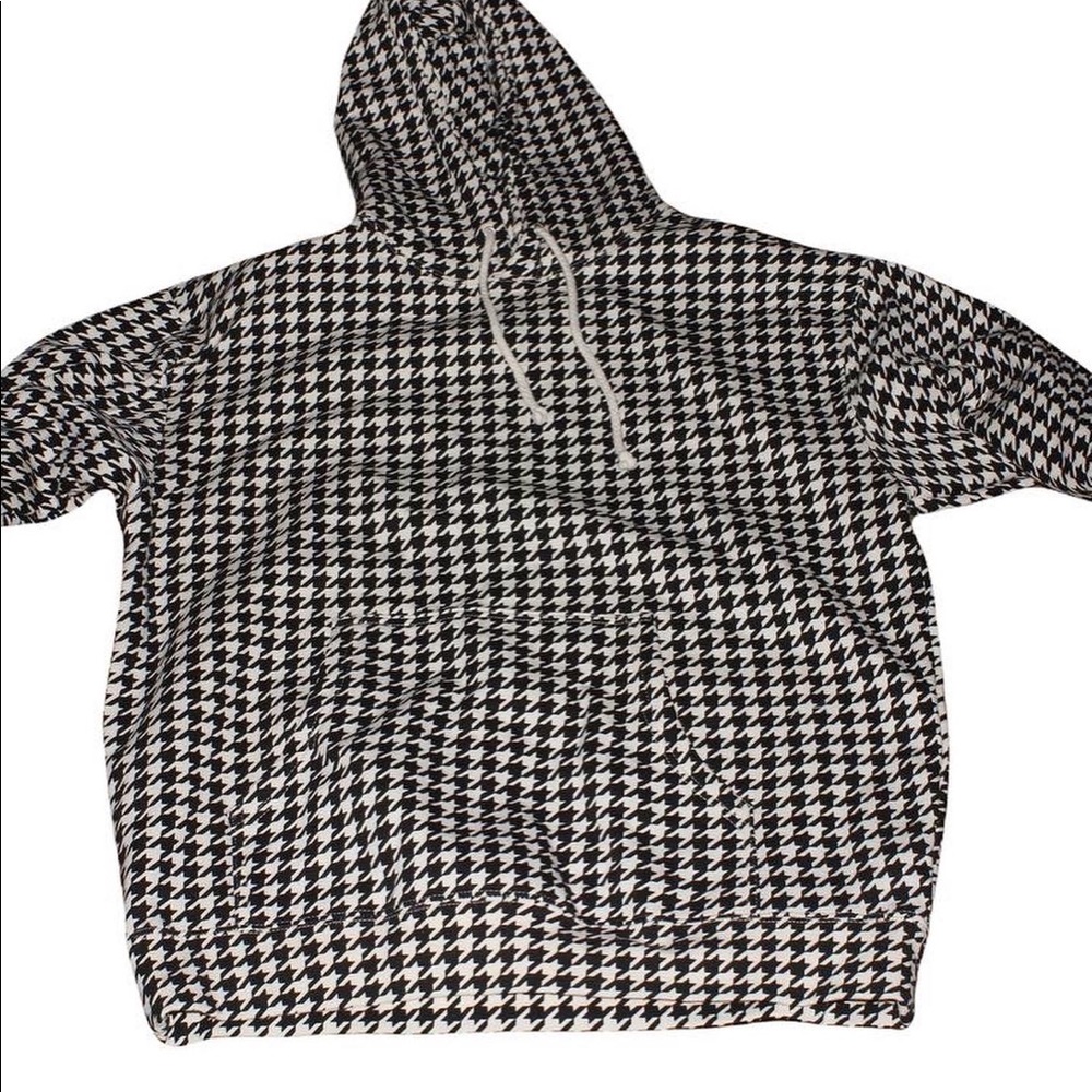 Houndstooth Hoodie unisex Fits true to Size - Picture 4 of 4